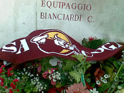 sulla lapide Superga